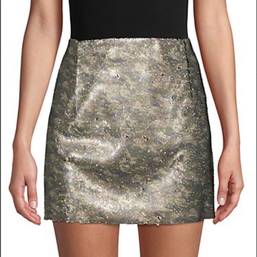 Free People Sequin mini skirt